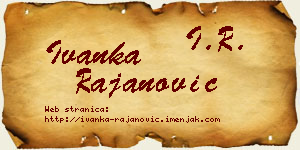 Ivanka Rajanović vizit kartica